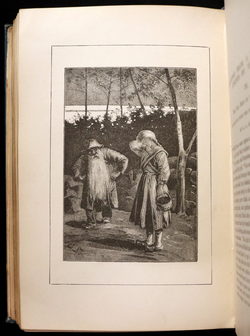 1892 Scarce Victorian Book - Fifty-Two Fairy Tales signed by Alfred Henry Miles. Illustrated.