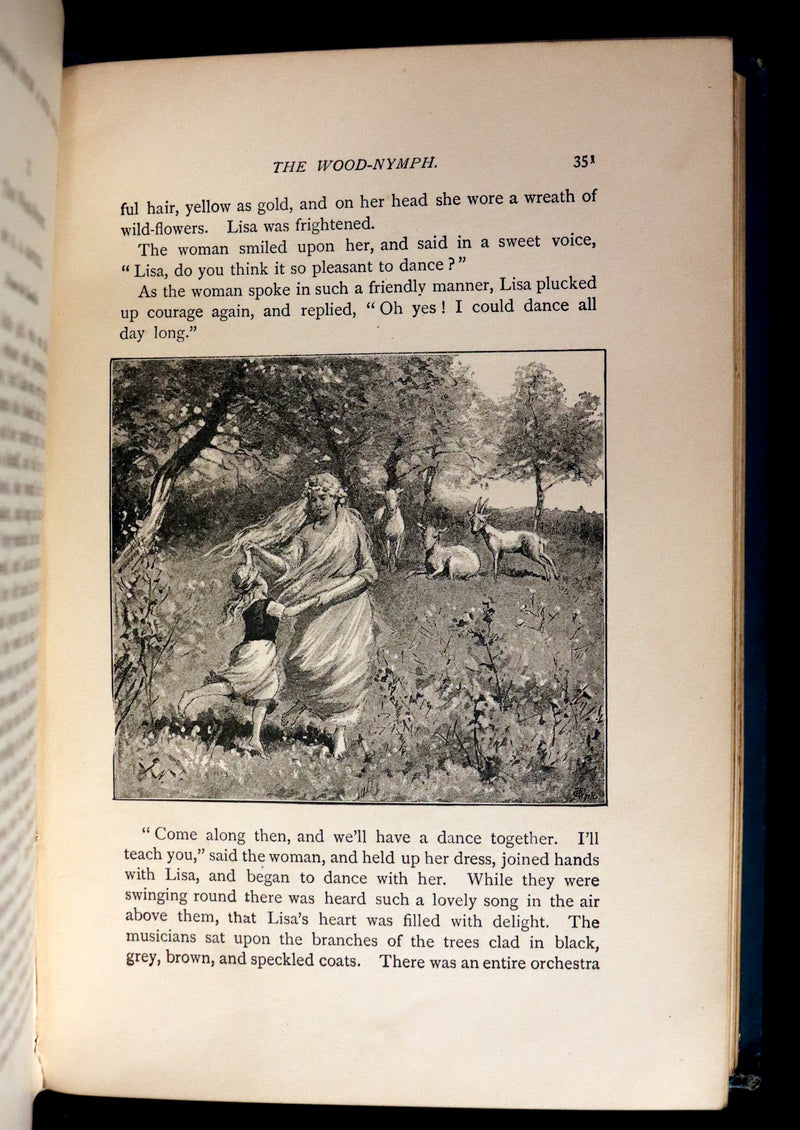 1892 Scarce Victorian Book - Fifty-Two Fairy Tales signed by Alfred Henry Miles. Illustrated.