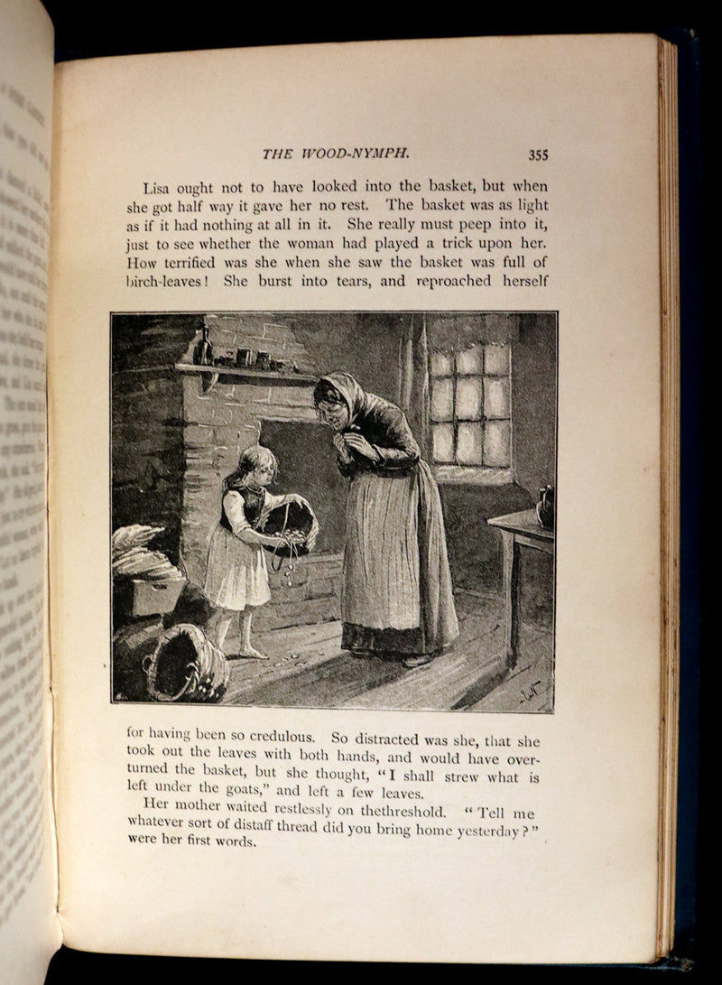 1892 Scarce Victorian Book - Fifty-Two Fairy Tales signed by Alfred Henry Miles. Illustrated.