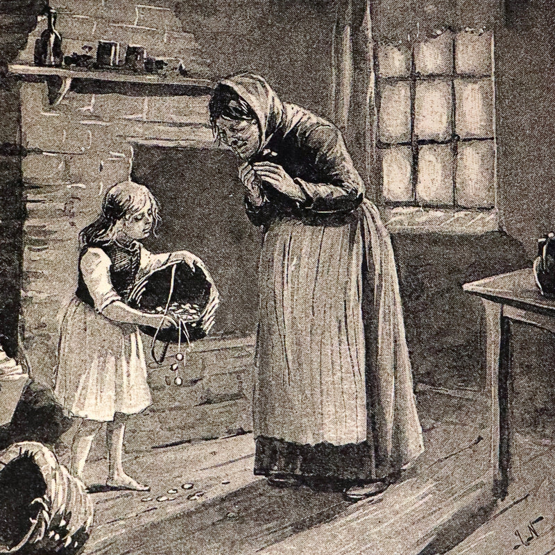 1892 Scarce Victorian Book - Fifty-Two Fairy Tales signed by Alfred Henry Miles. Illustrated.