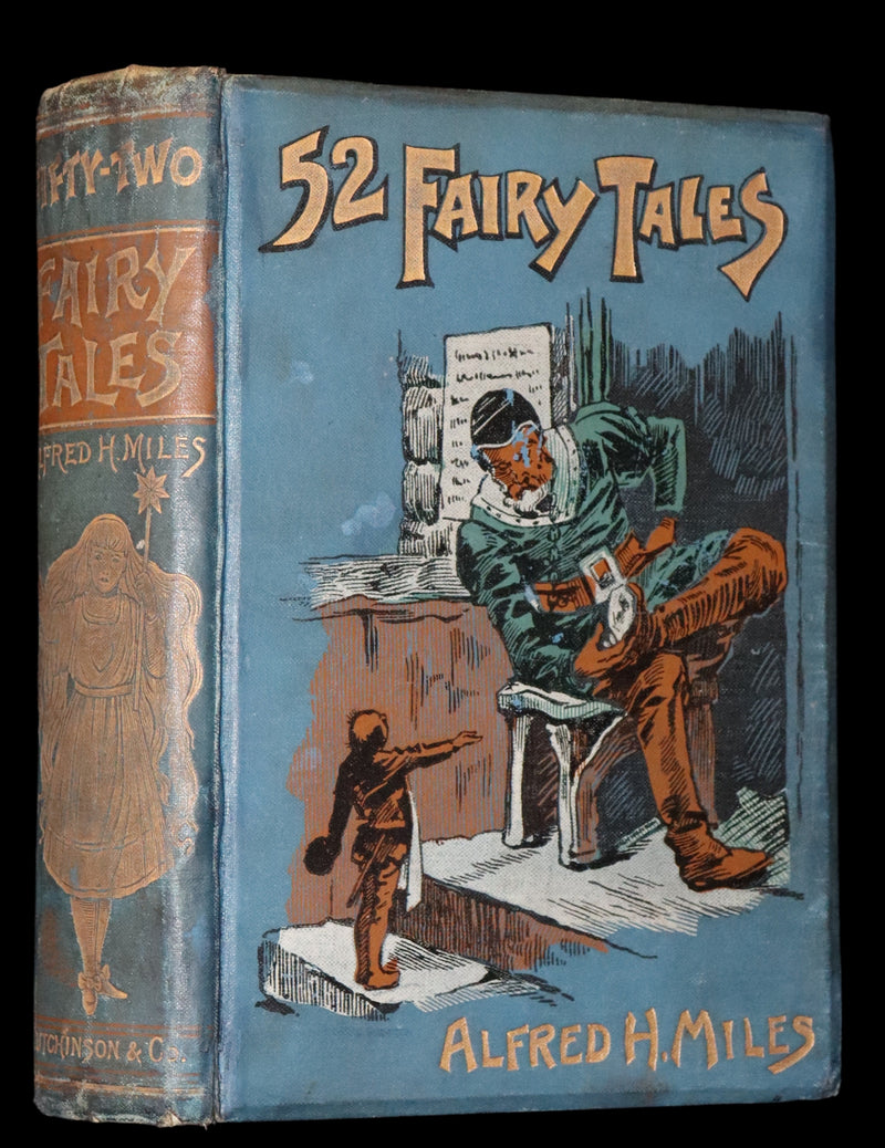 1892 Scarce Victorian Book - Fifty-Two Fairy Tales signed by Alfred Henry Miles. Illustrated.