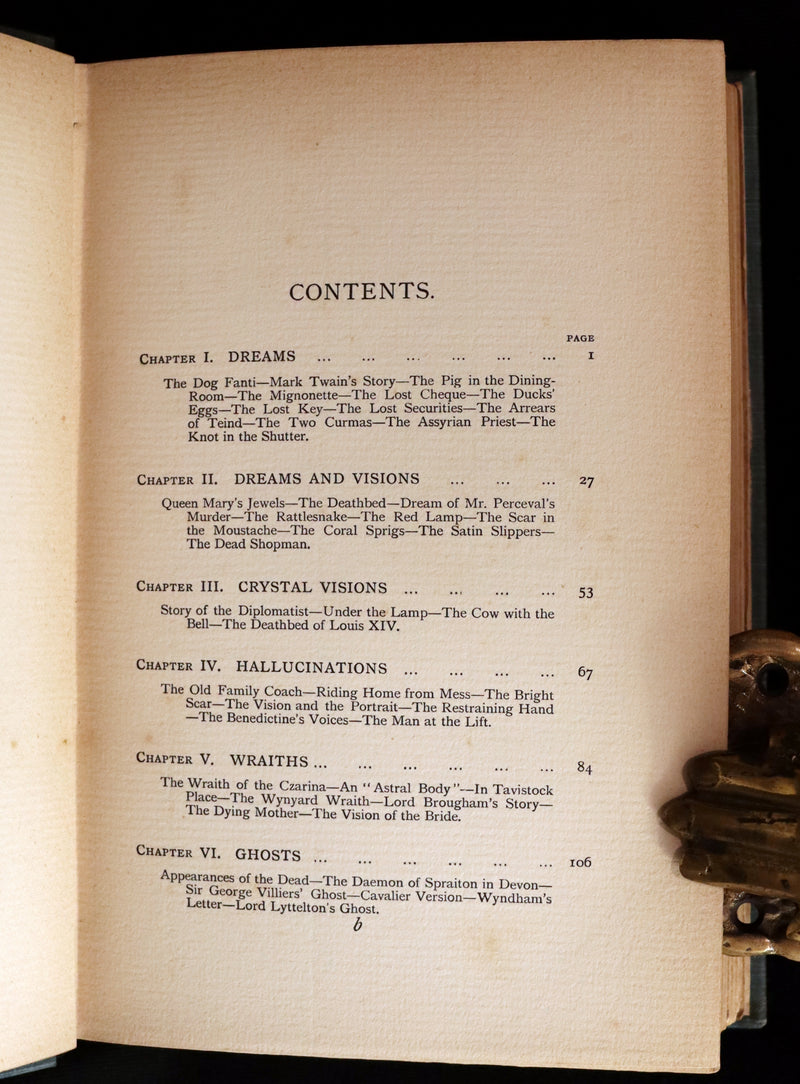 1897 Scarce First Edition - THE BOOK OF DREAMS AND GHOSTS by Andrew Lang.