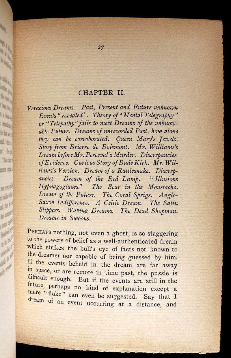 1897 Scarce First Edition - THE BOOK OF DREAMS AND GHOSTS by Andrew Lang.