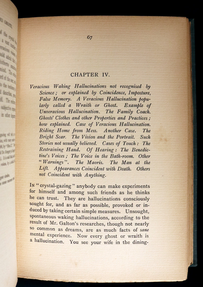 1897 Scarce First Edition - THE BOOK OF DREAMS AND GHOSTS by Andrew Lang.