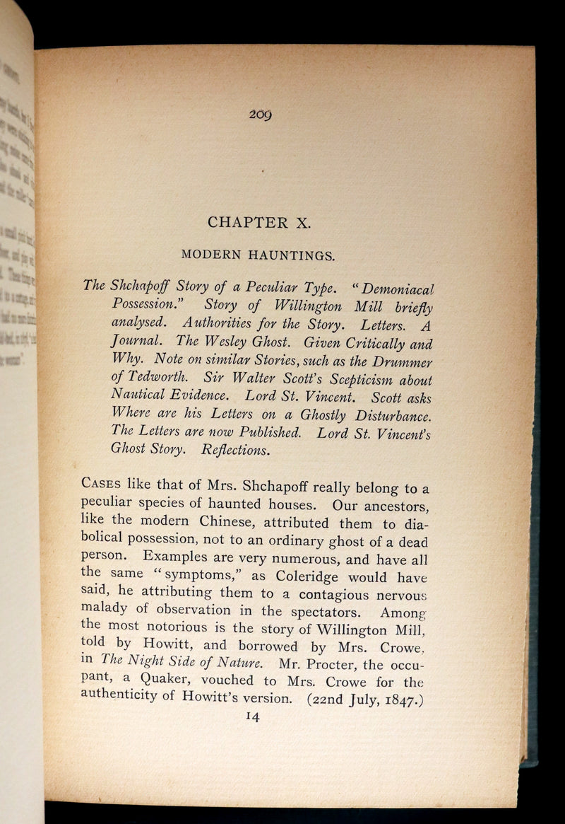1897 Scarce First Edition - THE BOOK OF DREAMS AND GHOSTS by Andrew Lang.