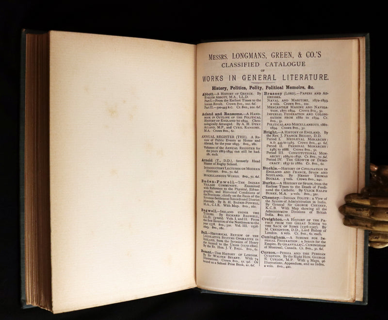 1897 Scarce First Edition - THE BOOK OF DREAMS AND GHOSTS by Andrew Lang.