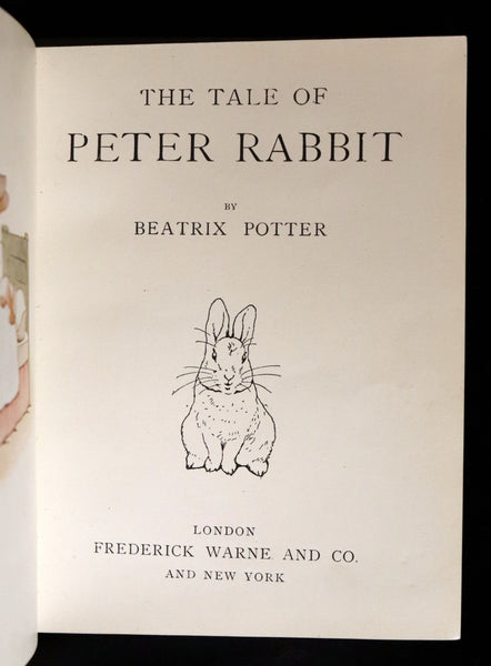 1904 Rare early Edition - THE TALE OF PETER RABBIT illustrated by Beatrix Potter.