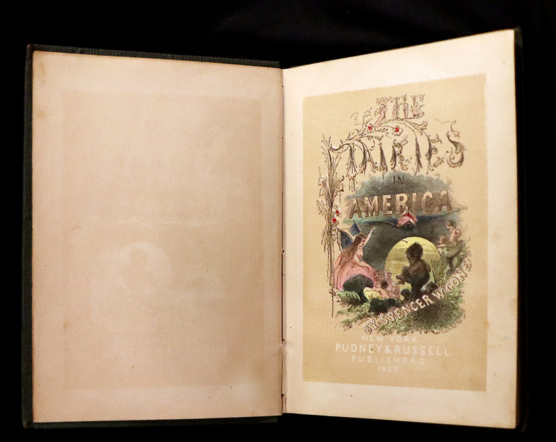 1859 Scarce Book - The FAIRIES IN AMERICA by Spencer W. Cone. Illustrated.