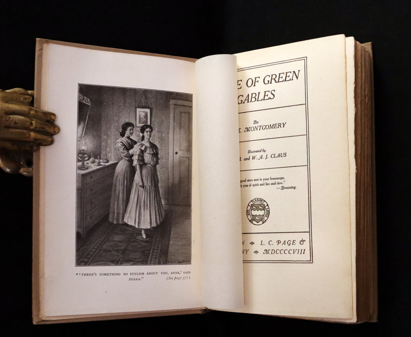 1910 Rare Early Edition - ANNE OF GREEN GABLES by Lucy Maud Montgomery. Illustrated.