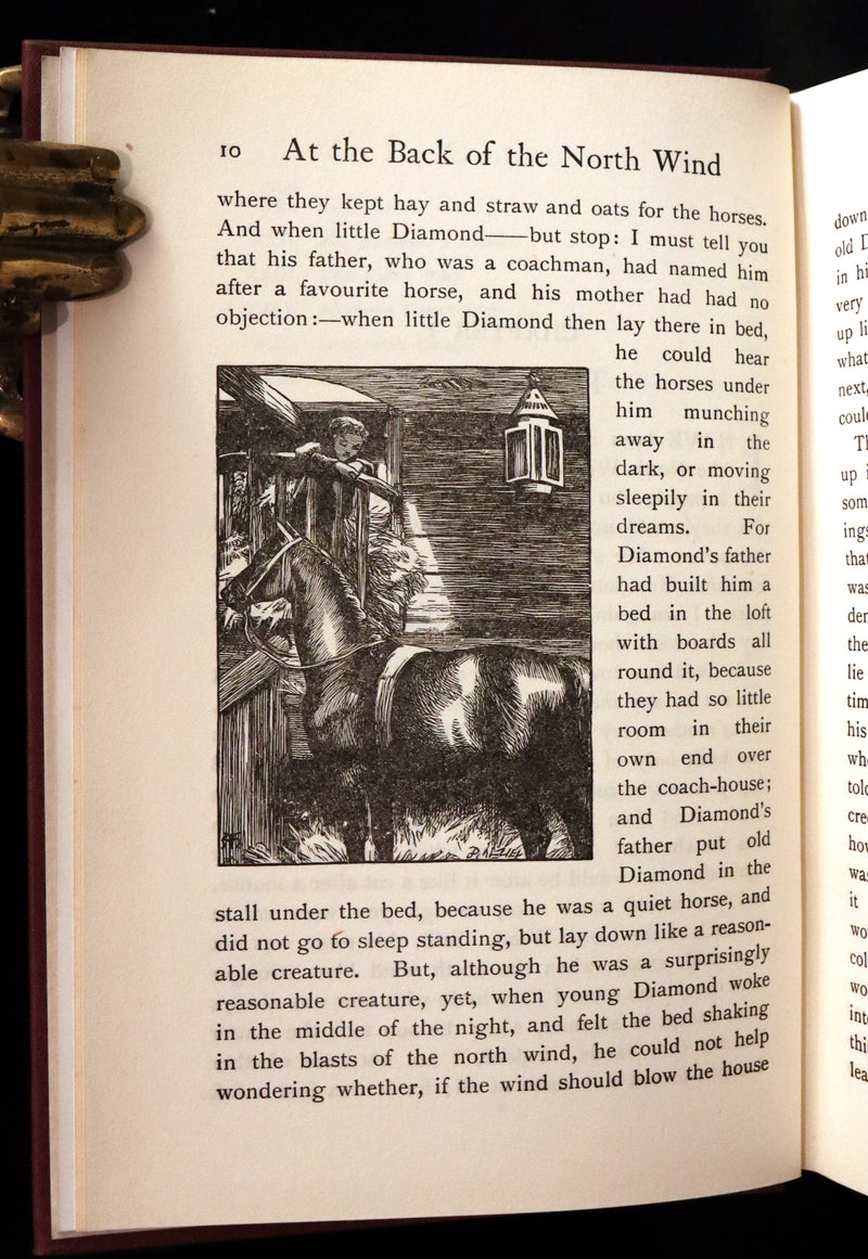 1925 Rare Book - AT THE BACK OF THE NORTH WIND by George MacDonald.