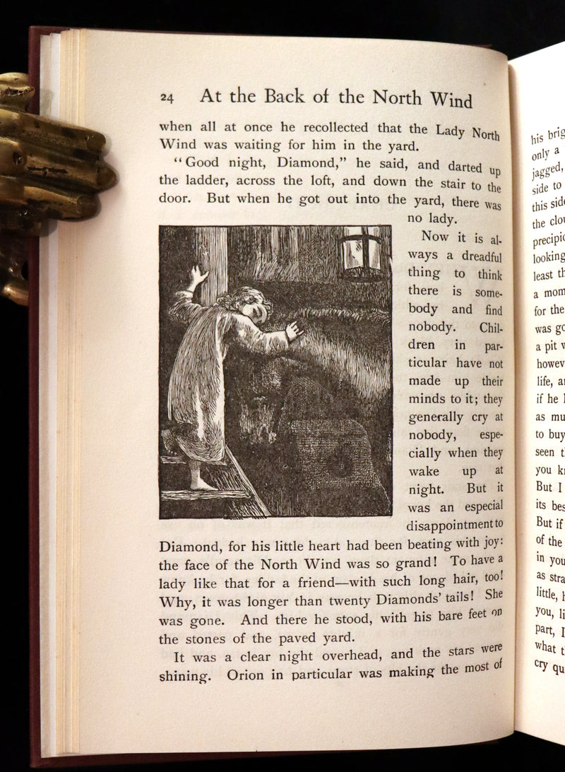 1925 Rare Book - AT THE BACK OF THE NORTH WIND by George MacDonald.