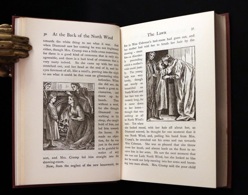 1925 Rare Book - AT THE BACK OF THE NORTH WIND by George MacDonald.