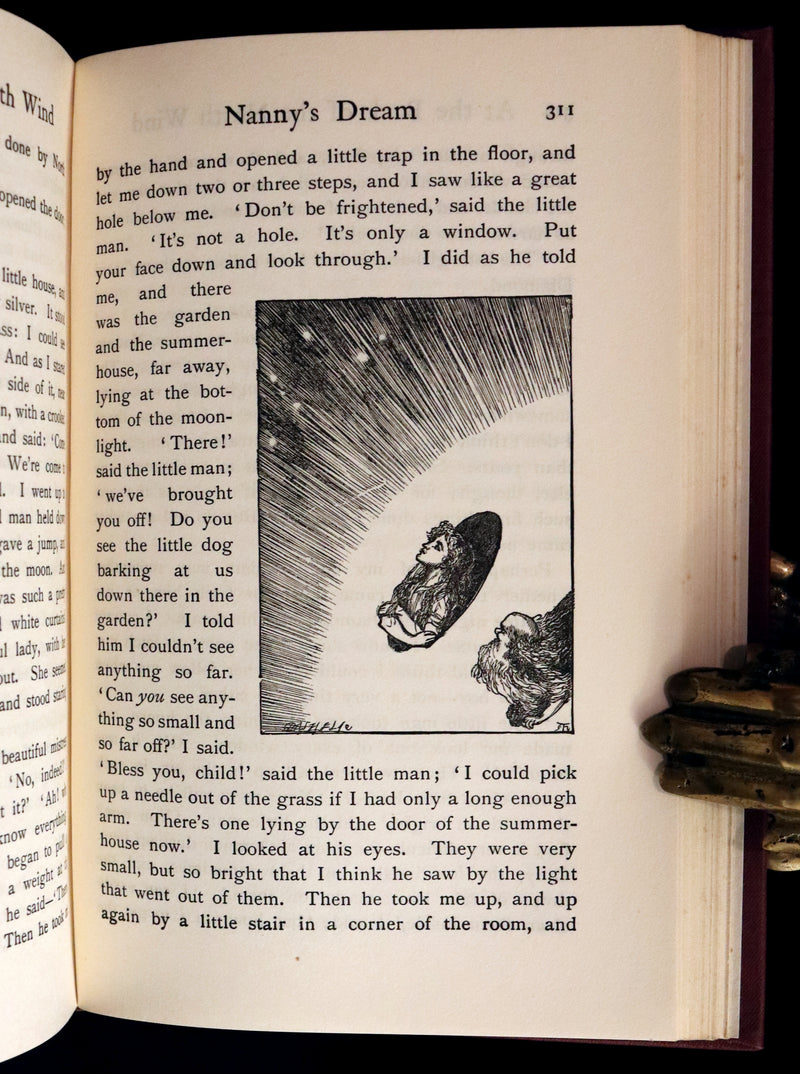 1925 Rare Book - AT THE BACK OF THE NORTH WIND by George MacDonald.