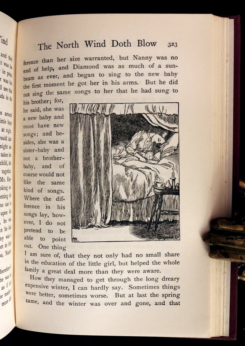 1925 Rare Book - AT THE BACK OF THE NORTH WIND by George MacDonald.