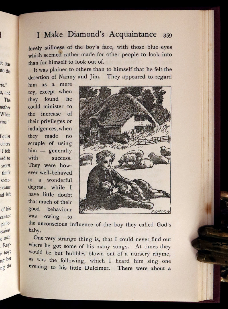1925 Rare Book - AT THE BACK OF THE NORTH WIND by George MacDonald.