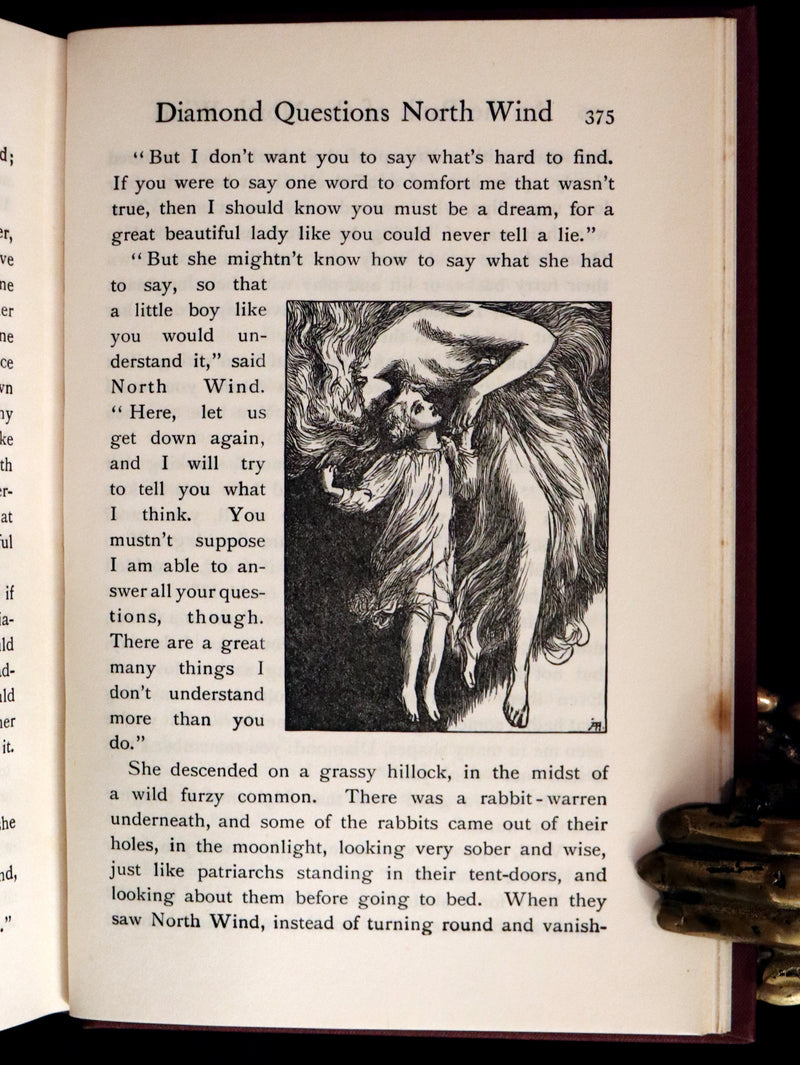 1925 Rare Book - AT THE BACK OF THE NORTH WIND by George MacDonald.