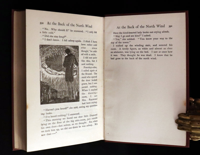 1925 Rare Book - AT THE BACK OF THE NORTH WIND by George MacDonald.