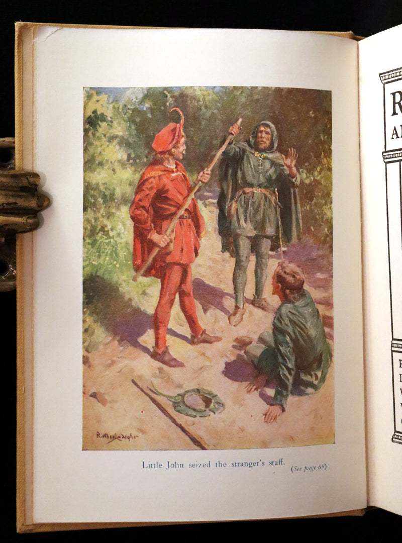 1921 Rare First Edition - Robin Hood and His Merry Men by Sara Hawks Sterling, Illustrated by Rowland Wheelwright.