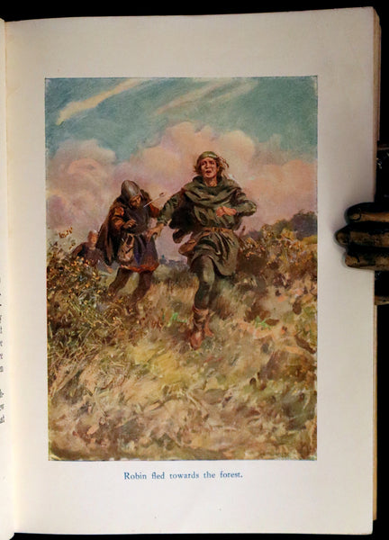 1921 Rare First Edition - Robin Hood and His Merry Men by Sara Hawks Sterling, Illustrated by Rowland Wheelwright.