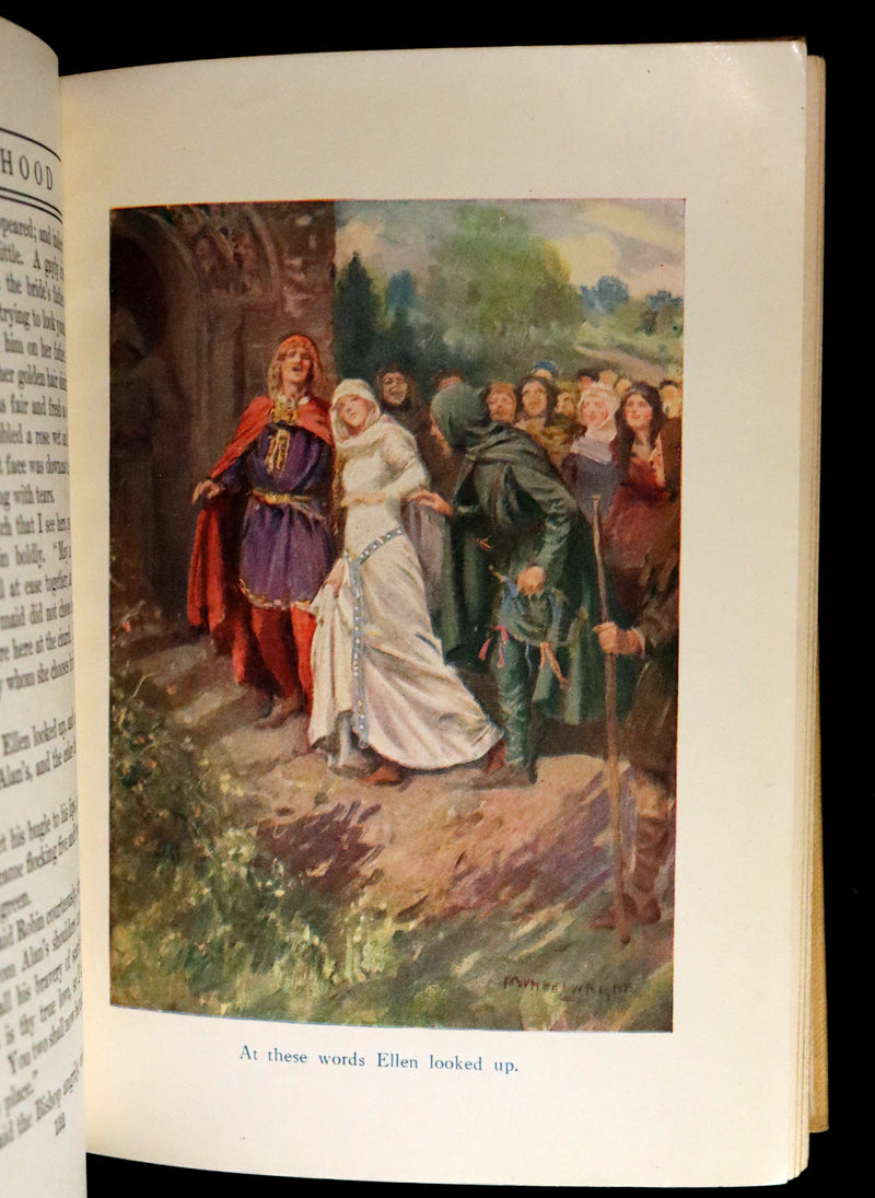 1921 Rare First Edition - Robin Hood and His Merry Men by Sara Hawks Sterling, Illustrated by Rowland Wheelwright.