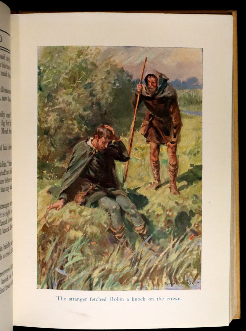 1921 Rare First Edition - Robin Hood and His Merry Men by Sara Hawks Sterling, Illustrated by Rowland Wheelwright.