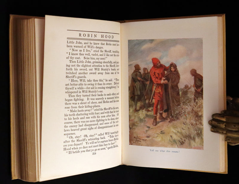 1921 Rare First Edition - Robin Hood and His Merry Men by Sara Hawks Sterling, Illustrated by Rowland Wheelwright.