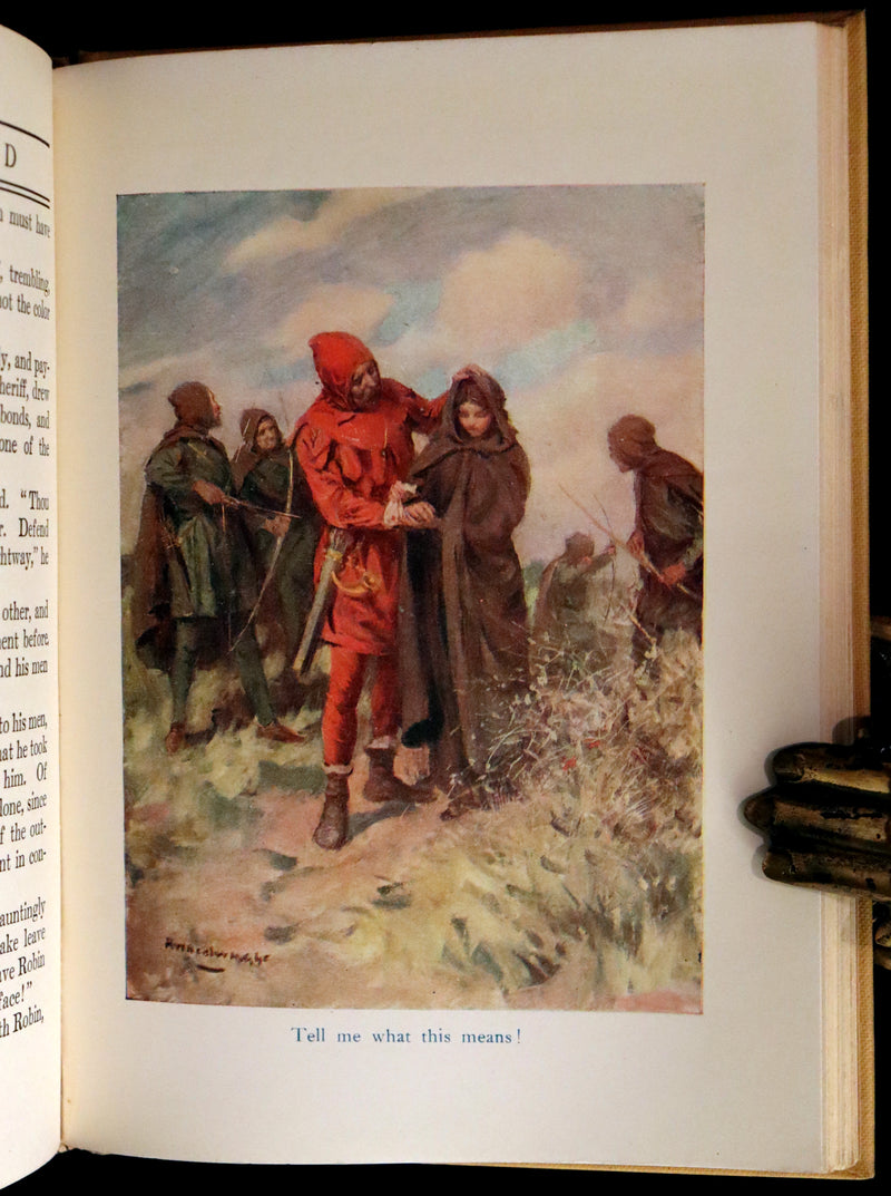1921 Rare First Edition - Robin Hood and His Merry Men by Sara Hawks Sterling, Illustrated by Rowland Wheelwright.