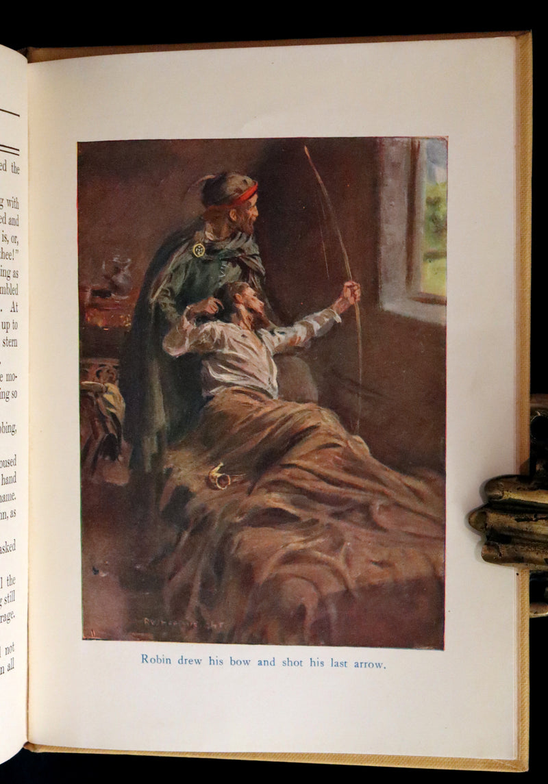 1921 Rare First Edition - Robin Hood and His Merry Men by Sara Hawks Sterling, Illustrated by Rowland Wheelwright.