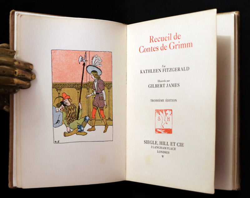 1910 Rare French Book - GRIMM's Fairy Tales - Recueil De Contes De Grimm illustrated by Gilbert James.