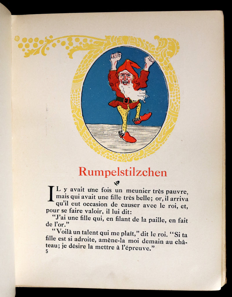 1910 Rare French Book - GRIMM's Fairy Tales - Recueil De Contes De Grimm illustrated by Gilbert James.