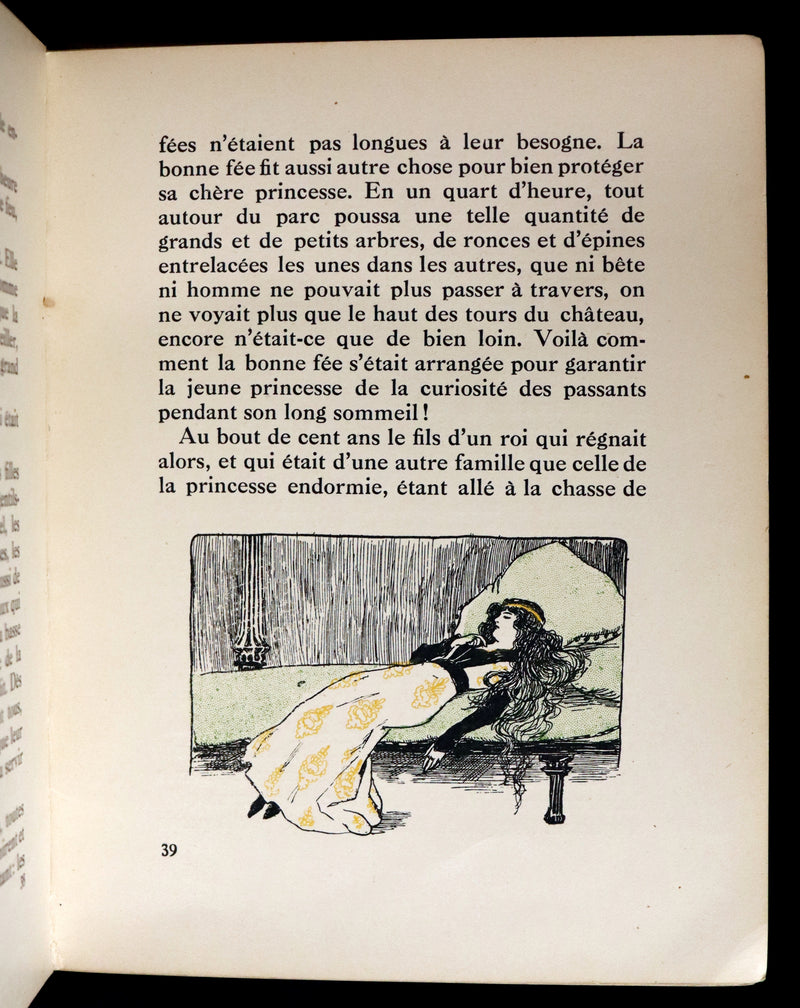 1910 Rare French Book - GRIMM's Fairy Tales - Recueil De Contes De Grimm illustrated by Gilbert James.