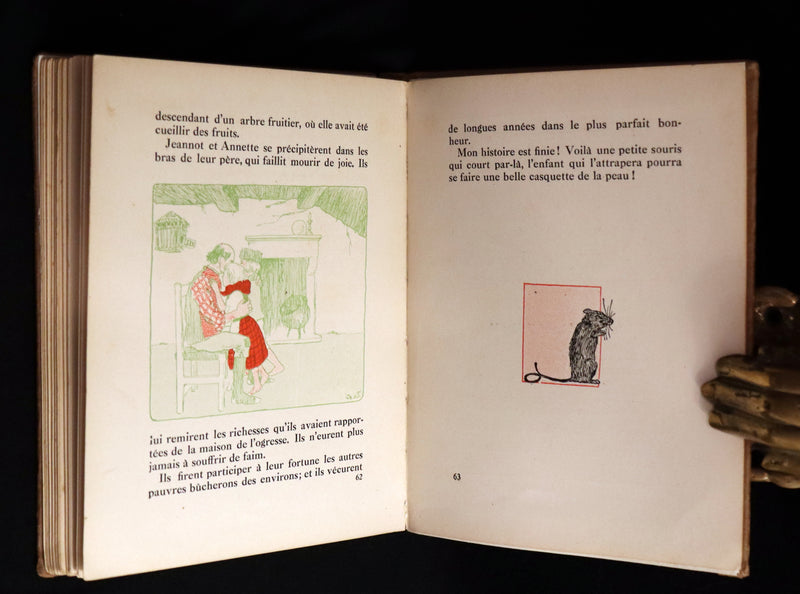 1910 Rare French Book - GRIMM's Fairy Tales - Recueil De Contes De Grimm illustrated by Gilbert James.