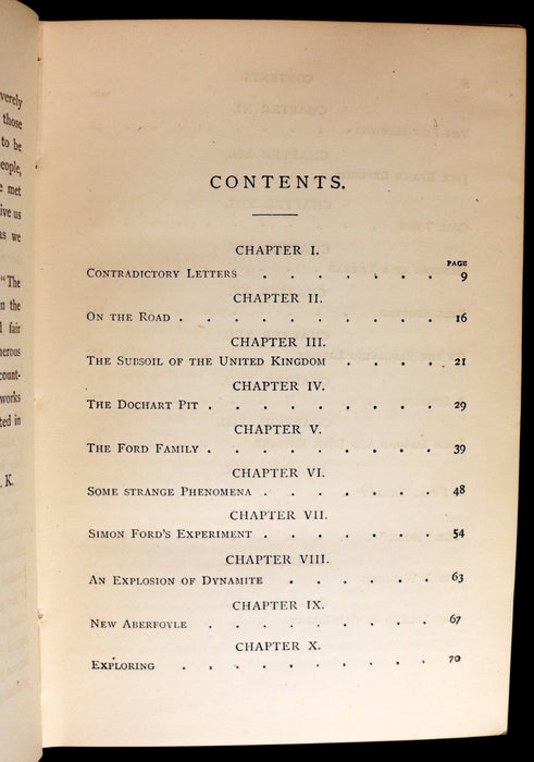 1891 Rare Book - Jules Verne Child of the Cavern Or Strange Doings Underground. Author's Illustrated Edition.