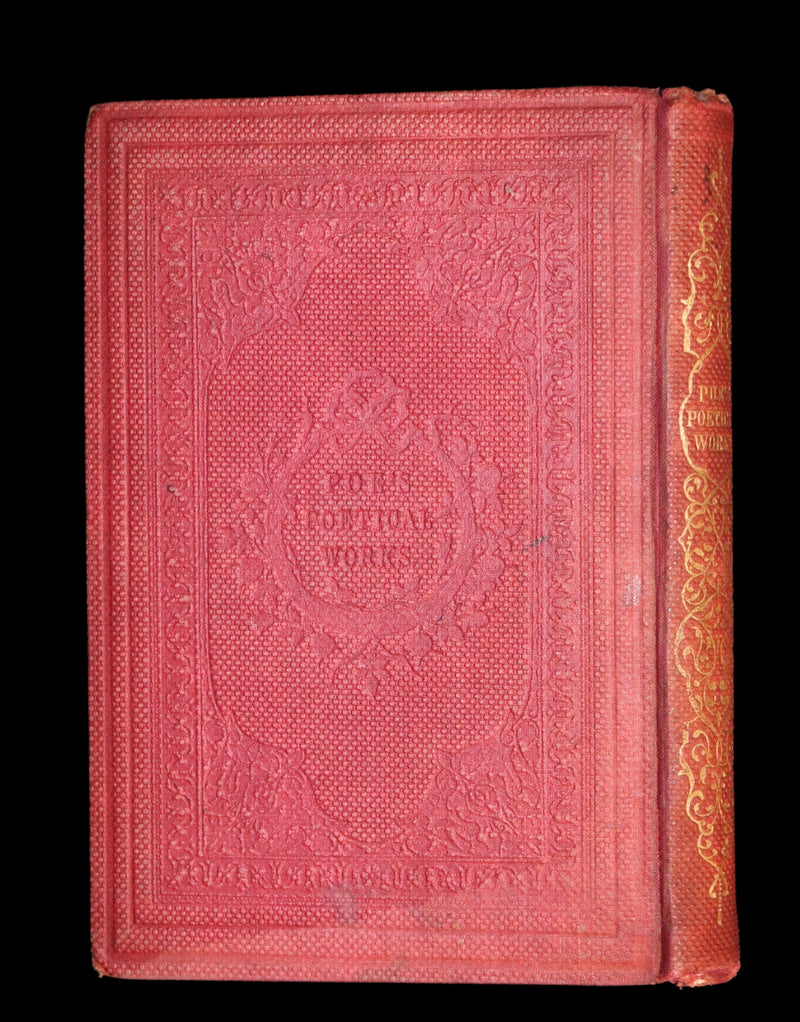 1852 Rare Book - The Poetical Works of EDGAR ALLAN POE with a notice of his Life and Genius.