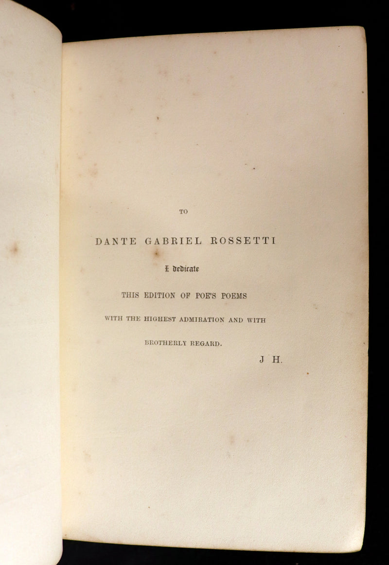 1852 Rare Book - The Poetical Works of EDGAR ALLAN POE with a notice of his Life and Genius.