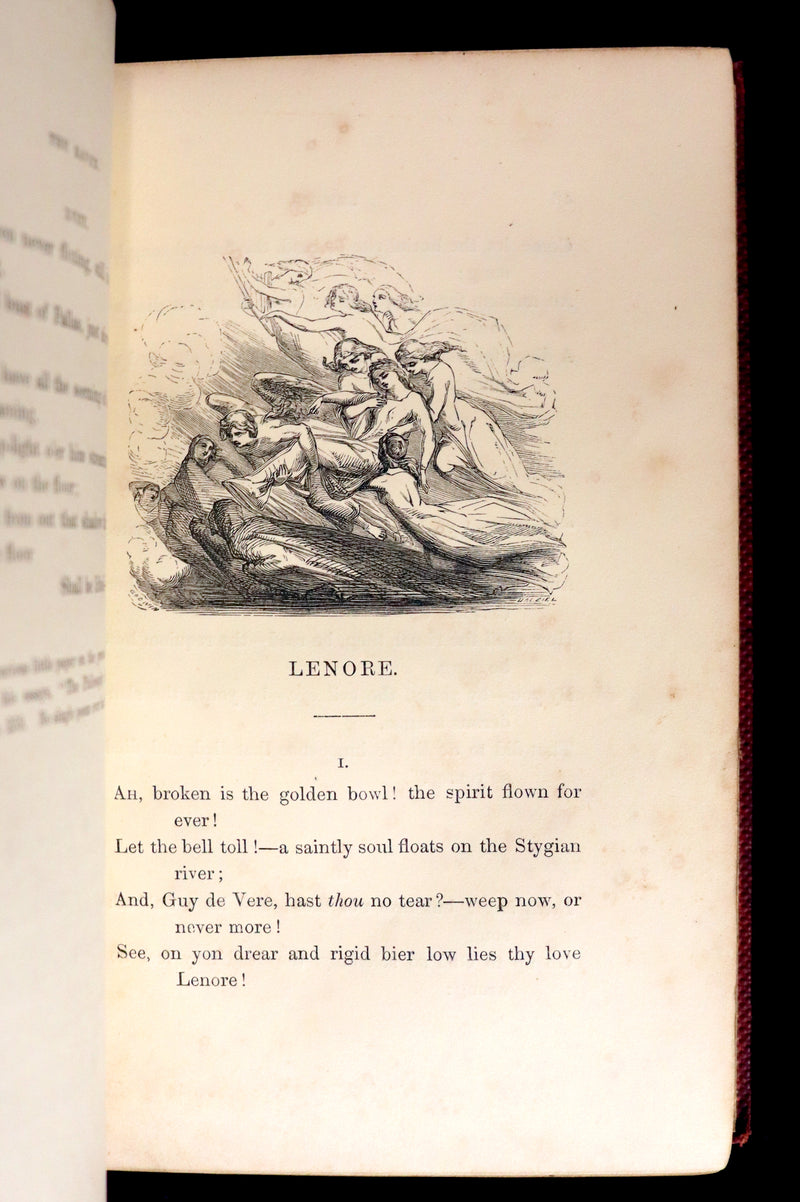 1852 Rare Book - The Poetical Works of EDGAR ALLAN POE with a notice of his Life and Genius.