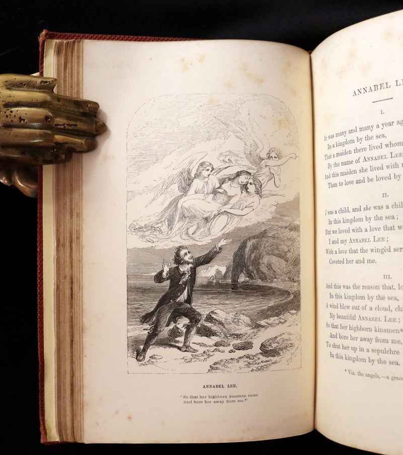 1852 Rare Book - The Poetical Works of EDGAR ALLAN POE with a notice of his Life and Genius.