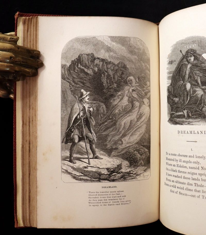 1852 Rare Book - The Poetical Works of EDGAR ALLAN POE with a notice of his Life and Genius.