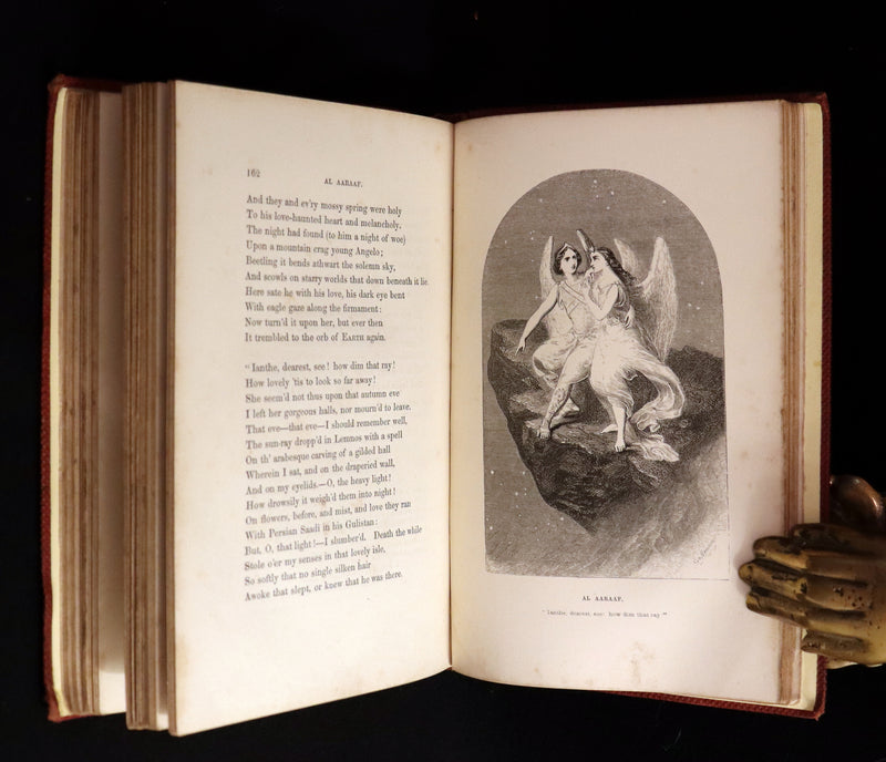 1852 Rare Book - The Poetical Works of EDGAR ALLAN POE with a notice of his Life and Genius.