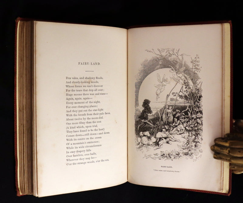 1852 Rare Book - The Poetical Works of EDGAR ALLAN POE with a notice of his Life and Genius.