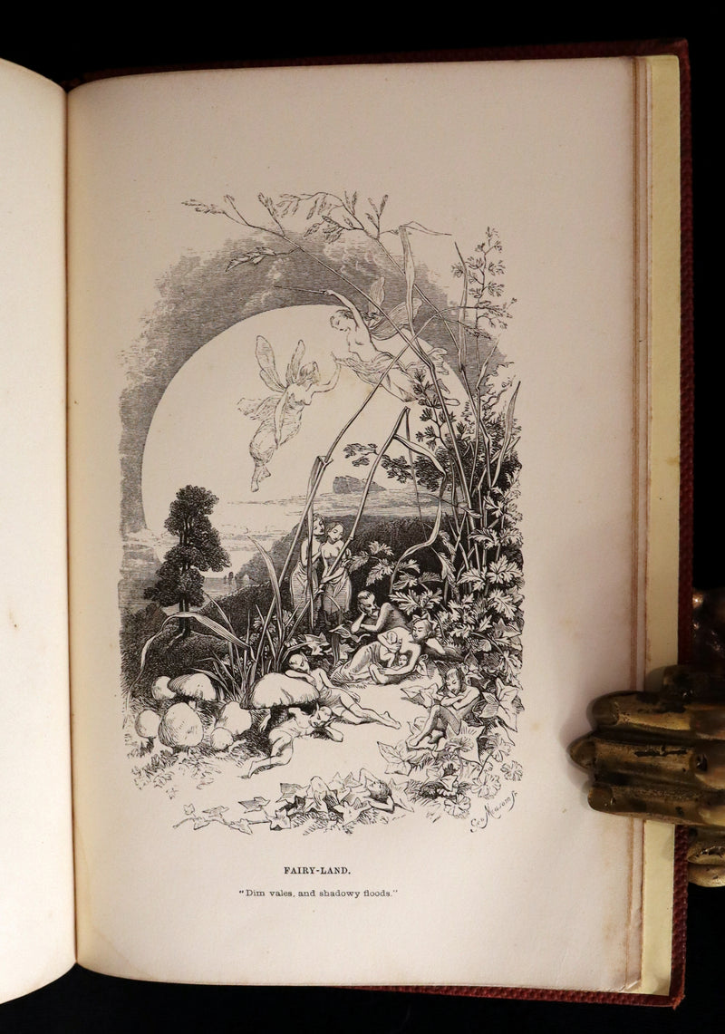 1852 Rare Book - The Poetical Works of EDGAR ALLAN POE with a notice of his Life and Genius.