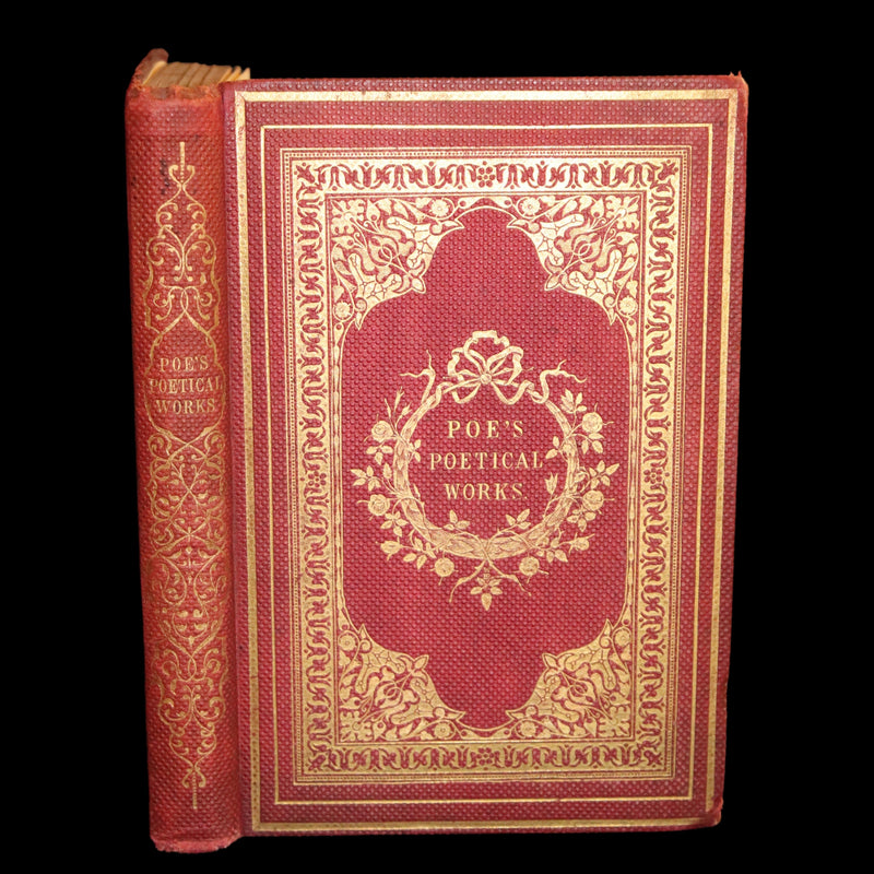 1852 Rare Book - The Poetical Works of EDGAR ALLAN POE with a notice of his Life and Genius.