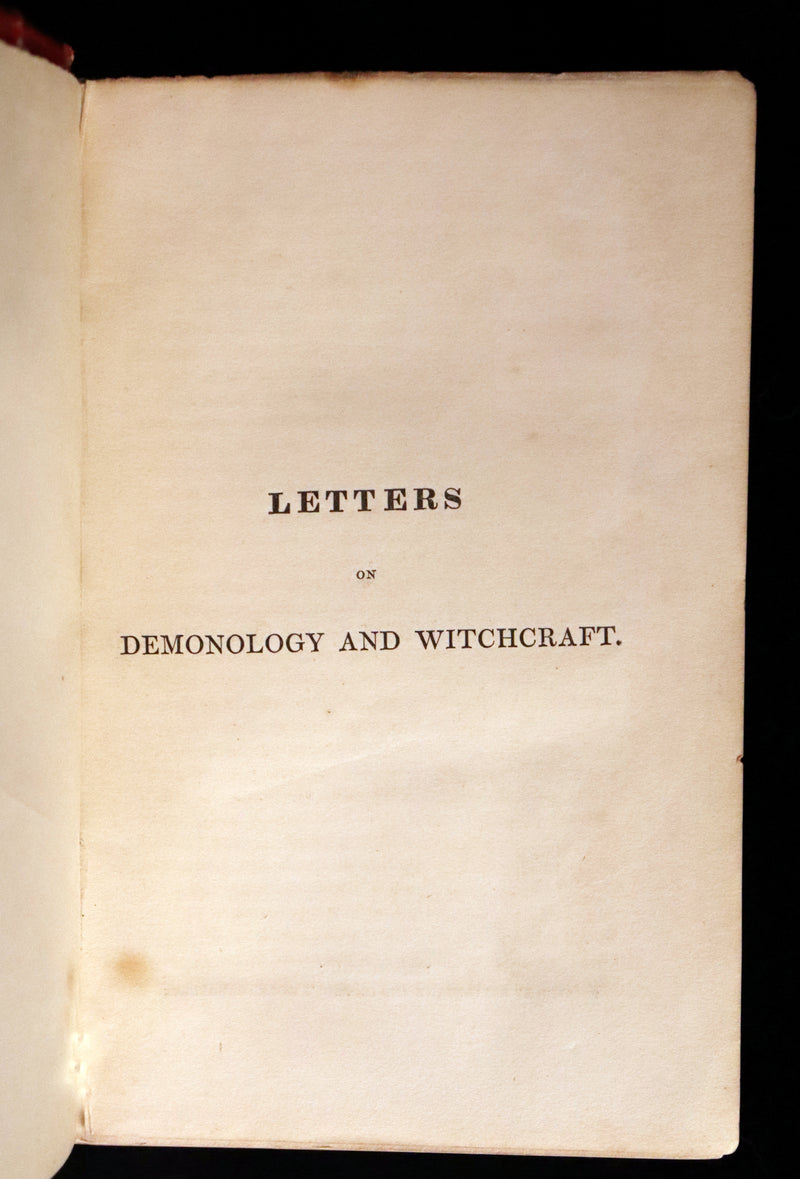 1831 Rare 2ndED Walter Scott - Letters on Demonology & Witchcraft - WITCHES & FAIRIES