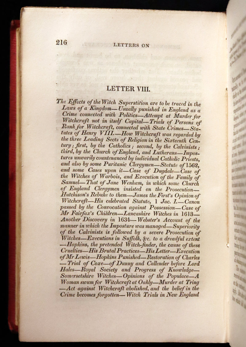 1831 Rare 2ndED Walter Scott - Letters on Demonology & Witchcraft - WITCHES & FAIRIES