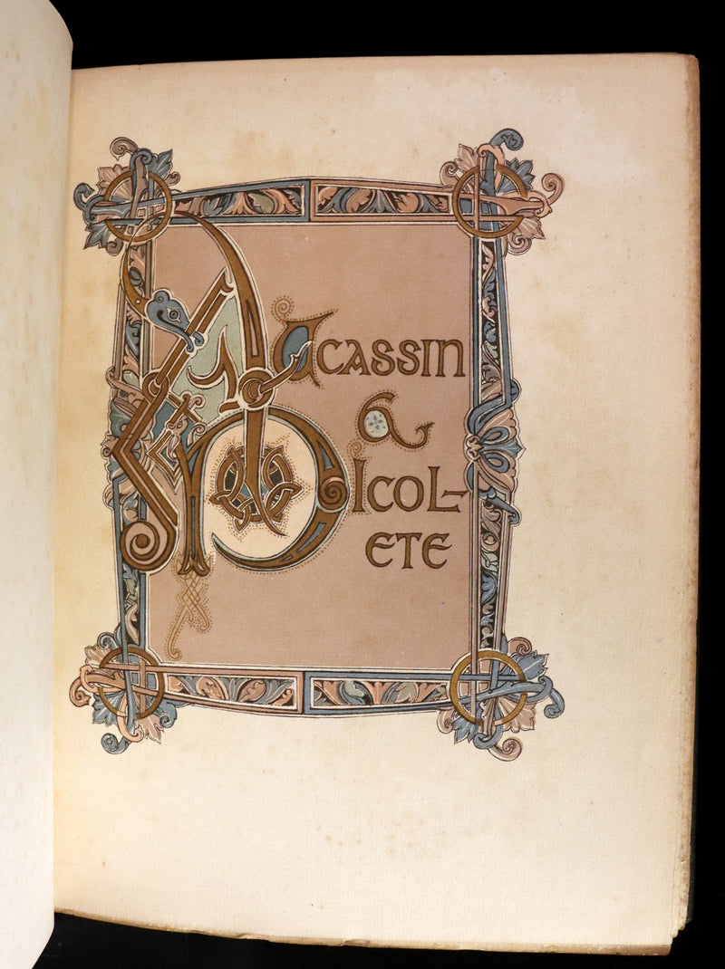 1917 Scarce Edition - Aucassin and Nicolete, Knighthood and Chivalry illustrated by Evelyn Paul.