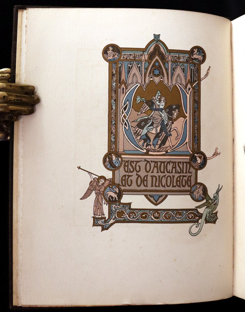 1917 Scarce Edition - Aucassin and Nicolete, Knighthood and Chivalry illustrated by Evelyn Paul.
