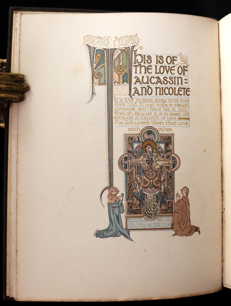 1917 Scarce Edition - Aucassin and Nicolete, Knighthood and Chivalry illustrated by Evelyn Paul.