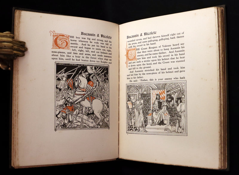 1917 Scarce Edition - Aucassin and Nicolete, Knighthood and Chivalry illustrated by Evelyn Paul.
