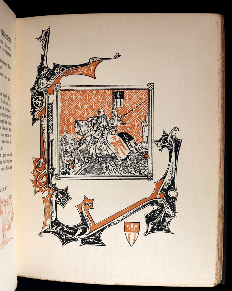 1917 Scarce Edition - Aucassin and Nicolete, Knighthood and Chivalry illustrated by Evelyn Paul.