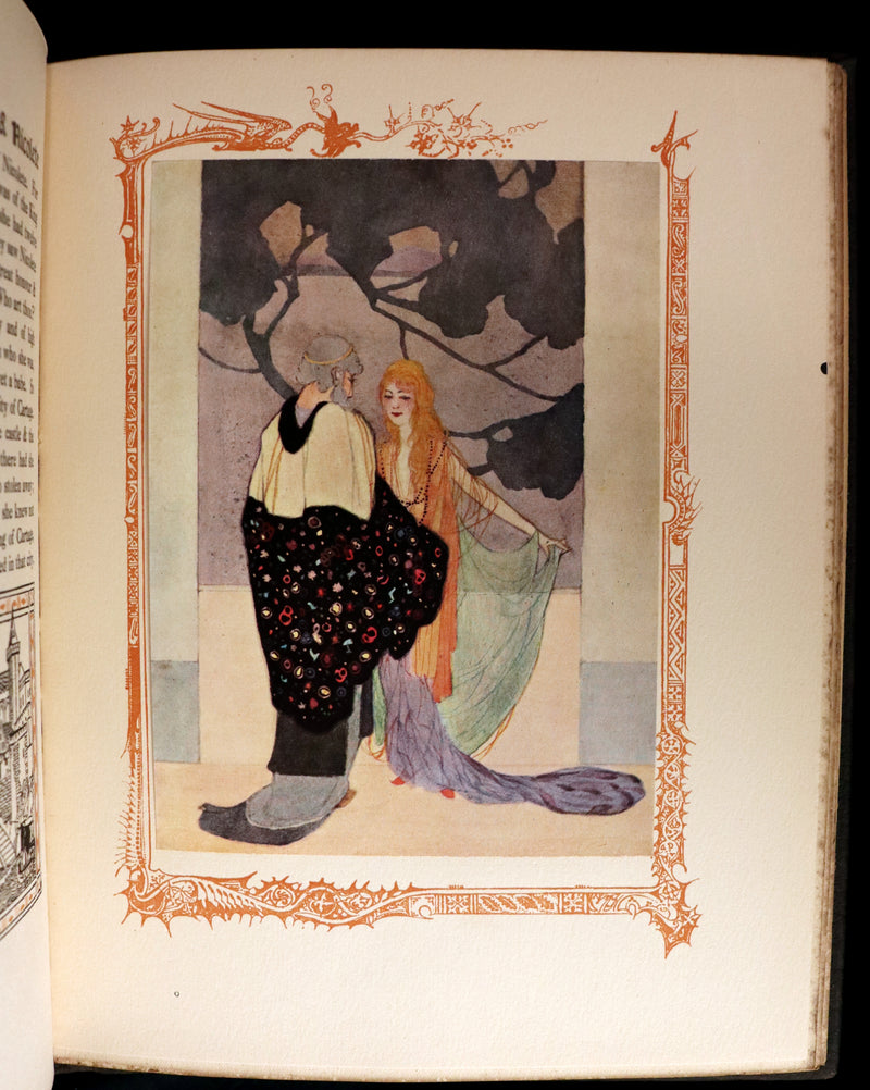 1917 Scarce Edition - Aucassin and Nicolete, Knighthood and Chivalry illustrated by Evelyn Paul.